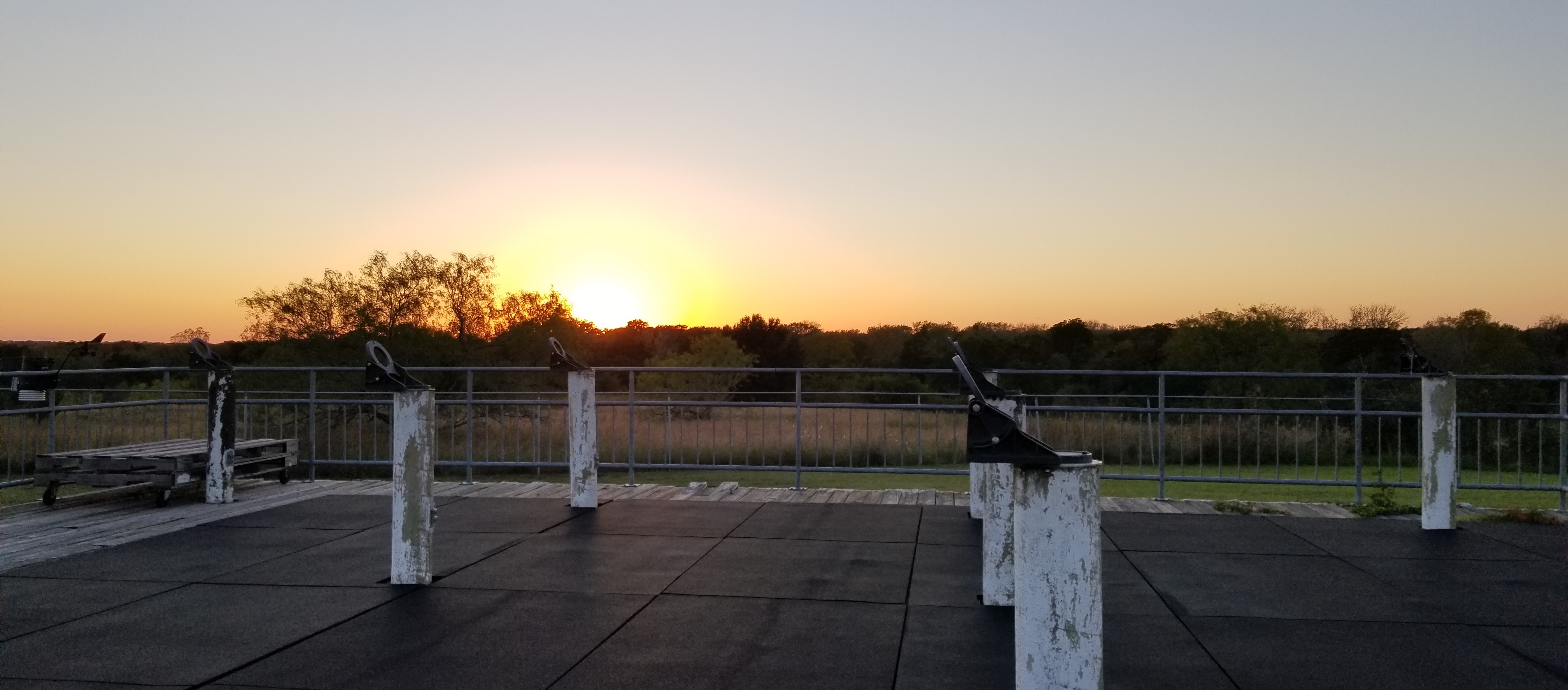 Sunset from the TAMU teaching observatory pier
